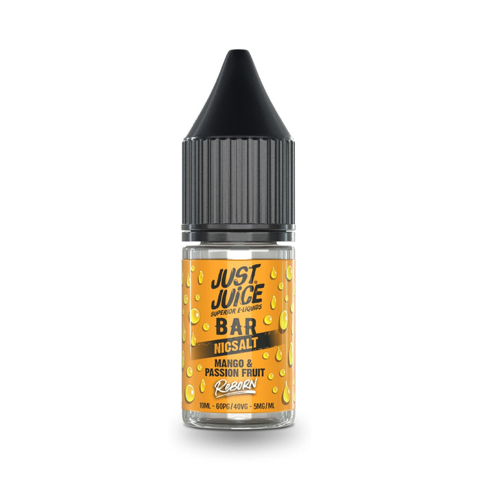 Mango & Passionfruit Nic Salt E-Liquid by Just Juice Bar Reborn