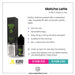 The image displays a product listing for the UK-made Matcha Latte Nic Salt E-Liquid by Kuro, from Riot Squad, including information on nicotine strength, VG/PG ratio, flavor description, nic salt option, delivery details, pricing, and available locations. The listing features both product image and text outlining purchase options and key features.