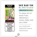 SKE Bar 15K vape in Kiwi Passion Fruit Guava, with up to 15,000 puffs, Original SKE Flavour and 20mg nicotine. 