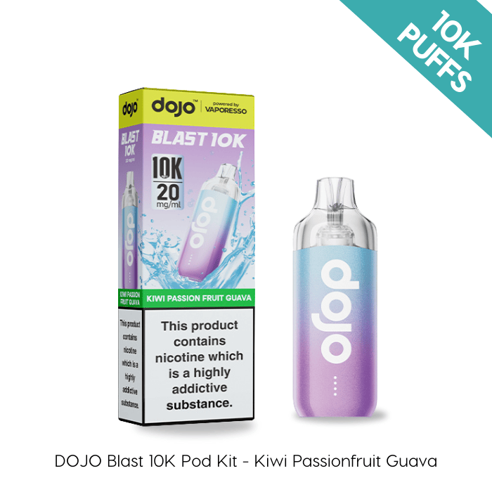 Kiwi Passion Fruit Guava - Vaporesso Dojo Blast 10K Prefilled Kit