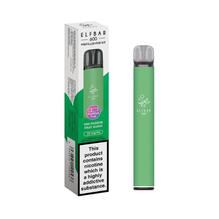 Kiwi Passion Fruit Guava - Elf Bar 600 Prefilled Kit