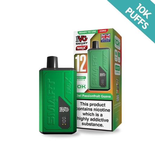 kiwi passionfruit guava ivg smart max 10k pod kit in 20mg nicotine.