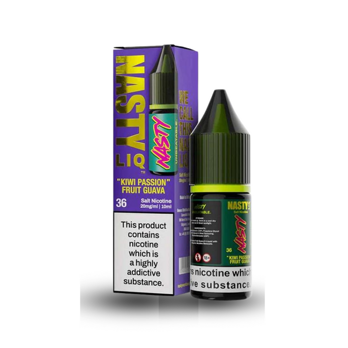 Kiwi Passionfruit Guava Nasty Nic Salt | Vape Direct Kiwi Passionfruit Guava Nasty Nic Salt | Vape Direct