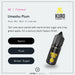 A bottle of Umeshu Plum Nic Salt E-Liquid by Kuro from Riot Squad sits beside its flavor notes of apple, plum, and brown sugar. The product description emphasizes this Japanese plum nicotine salt e-liquid, inspired by the classic umeshu beverage and designed to deliver a smooth vaping experience.