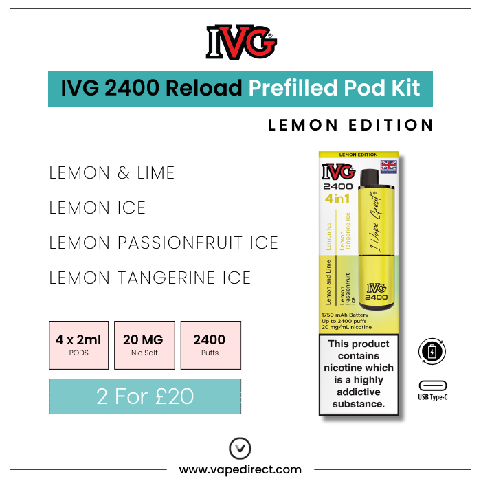 I Vape Great 2400 Pods IVG 2400 Prefilled Pod Vape Kit 20mg IVG 2400 4 in 1 Pod Rechargeable Vape Kit 2400 Puffs I Vape Great 2400 Pods IVG 2400 Prefilled Pod Vape Kit 20mg IVG 2400 4 in 1 Pod Rechargeable Vape Kit 2400 Puffs
