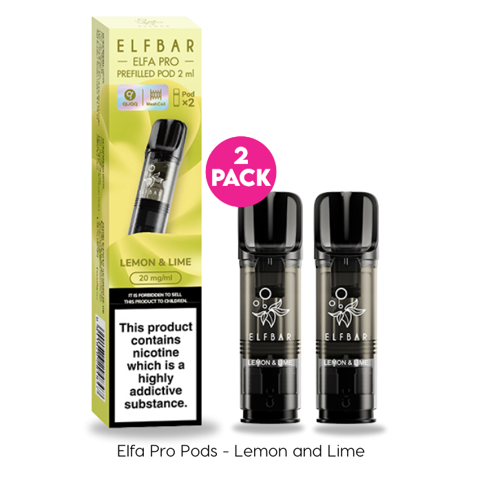 elfbar elfa pro pods Lemon & Lime by Elf Bar | 2 for £10 elfbar elfa pods nachfüllen ELFA kompatible prefilled Pods blue razz lemon Option:Strawberry Raspberry Kit
