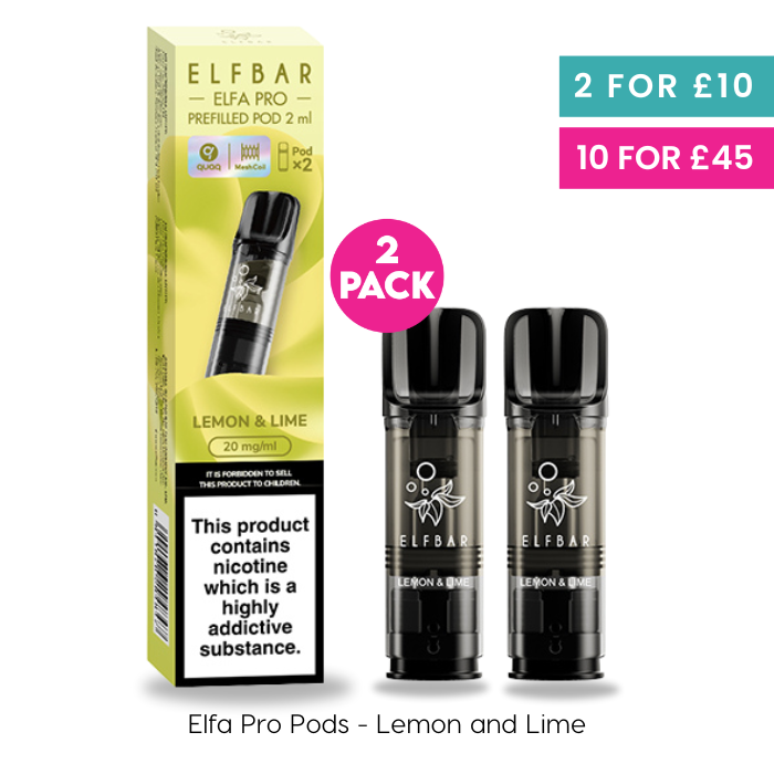 lemon & lime elfa pro refill pods for the elfa pro kit by elfbar