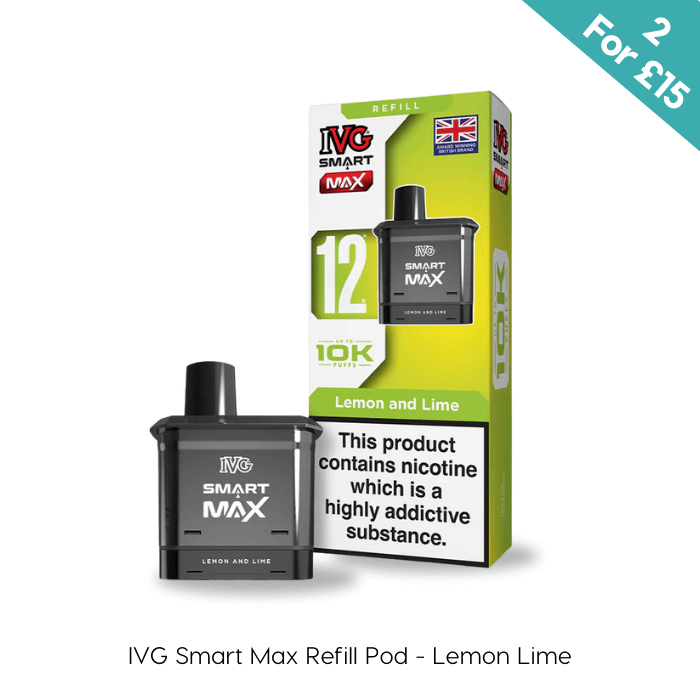 Lemon Lime - IVG Smart Max 10K Refill Pod | Vape Direct Lemon Lime - IVG Smart Max 10K Refill Pod | Vape Direct