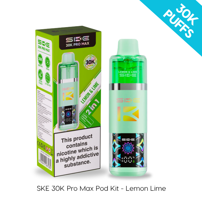 lemon and lime refillable vape Lemon Lime SKE Pro Max 30K Kit