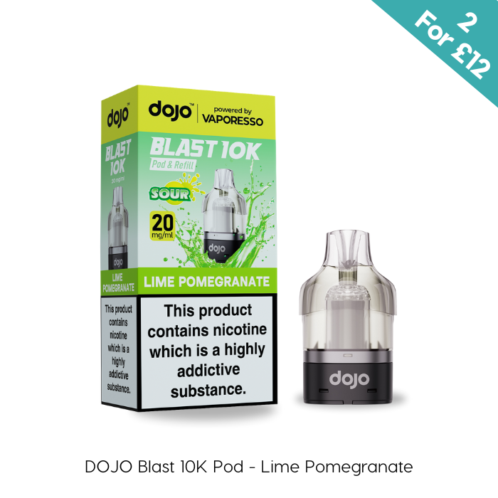 Lime Pomegranate - Vaporesso Dojo Blast 10K Prefilled Pods