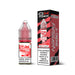 Lychee Ice nic salt e-liquid bottle and box by Ox Passion on a plain background
