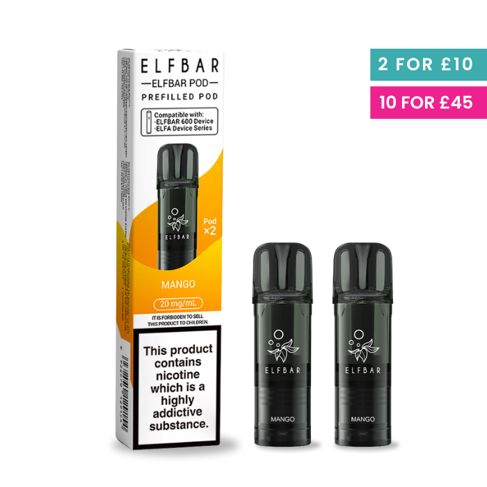 Mango | Elf Bar 600 Prefilled Pods | Vape Direct