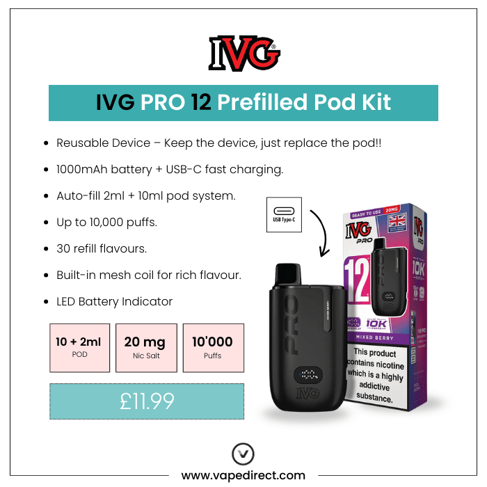 Mixed Berry - IVG PRO 12 Prefilled Kit