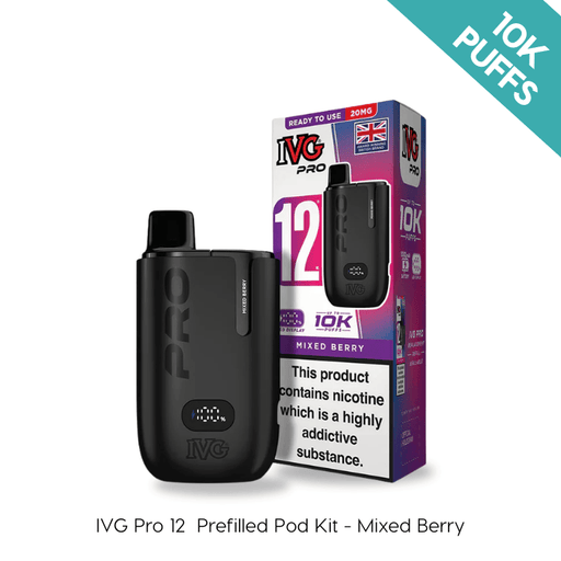 I VG Pro 12 Prefilled Vape Kit mixed berry flavor at Vape Direct
