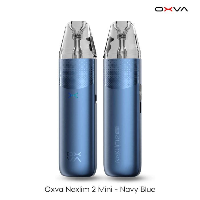 OXVA NeXlim 2 Mini pod kit in navy blue on a plain background