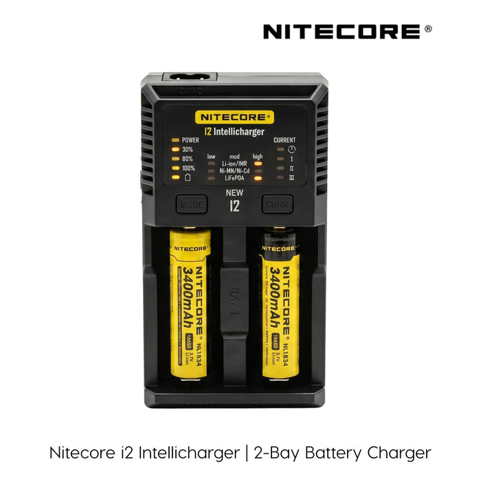 Nitecore New i2 Intellicharger two-slot battery charger