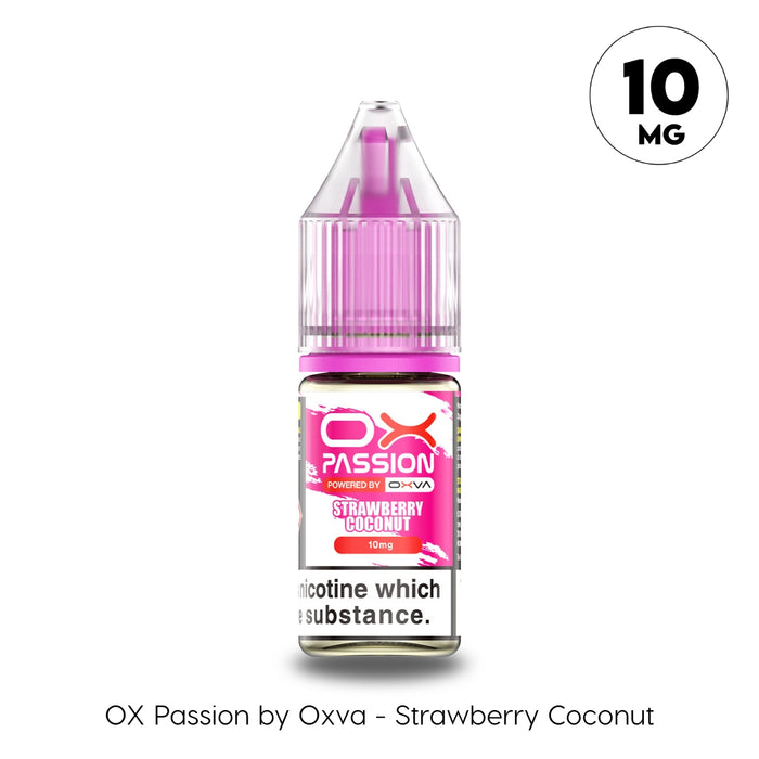 Strawberry Coconut 10mg Ox Passion Nic Salt by OXVA. 
