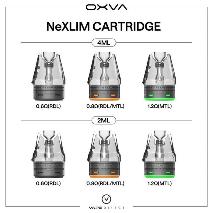 OXVA NeXlim Replacement Pods 4ML (3|Pack) | Vape Direct OXVA NeXlim Replacement Pods 4ML (3|Pack) | Vape Direct