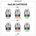 OXVA NeXLim Cartridges in 2ml and 4ml variants. Three different specifications, 0.6 ohms, 0.8ohms and 1.2ohms with different colour bases.