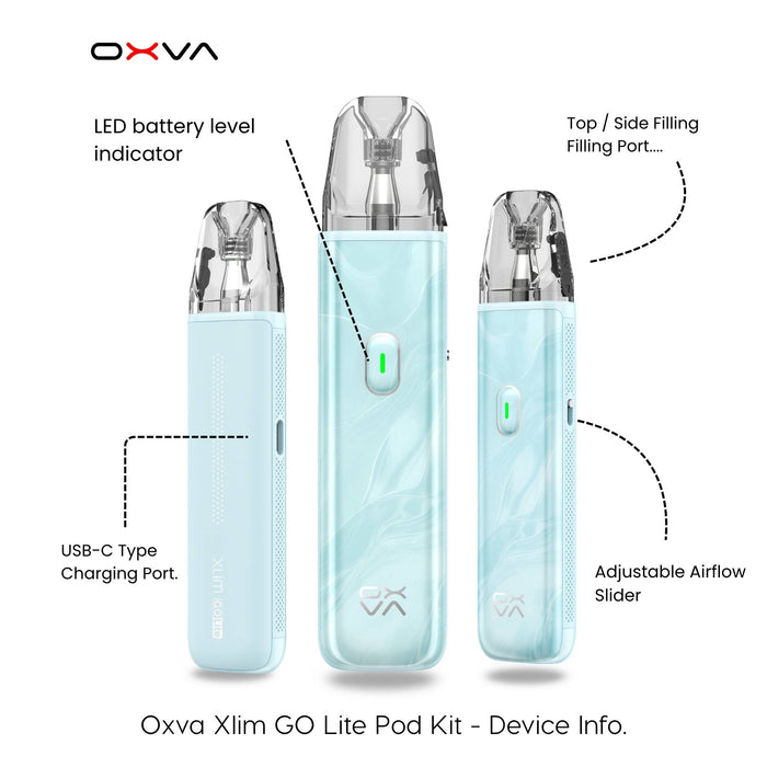 OXVA Xlim Go Lite Vape Kit | 1000mAh MTL Pod Kit | Vape Direct OXVA Xlim Go Lite Vape Kit | 1000mAh MTL Pod Kit | Vape Direct