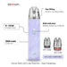 OXVA Xlim Go Lite Vape Kit Key Features showing 1000mah battery capacity, RGB Indicator, 30w power and pod compatibility.