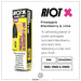 Riot X Pineapple Blackberry Lime Nic Salt by Riot Squad flavour description and key features