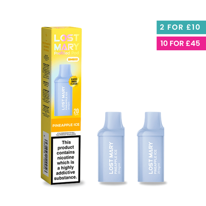 Pineapple Ice | Lost Mary 600 Prefilled Pods | Vape Direct Pineapple Ice | Lost Mary 600 Prefilled Pods | Vape Direct