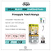 Promotional graphic for Vaporesso Dojo Blast 10K Prefilled Pods in Pineapple Peach Mango flavor, with pod image, packaging, features, refill pack option, and price: 2 for £12. Website displayed at the bottom. Available at Vape Direct In Milton Keynes