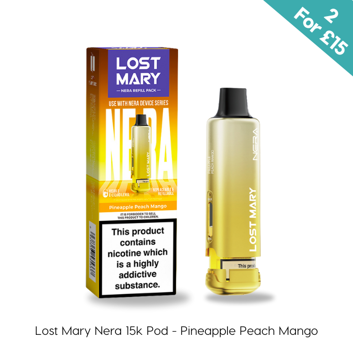 lost mary nera 15k pods in pineapple peach and mango
