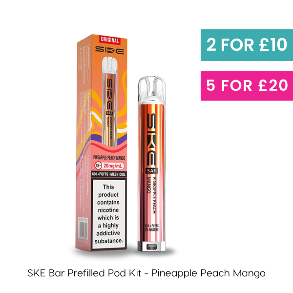 peach mango disposable vape Pineapple Bar Kit Flavors:Wintergreen SKE Pod Kits RELX Pod Pro 2