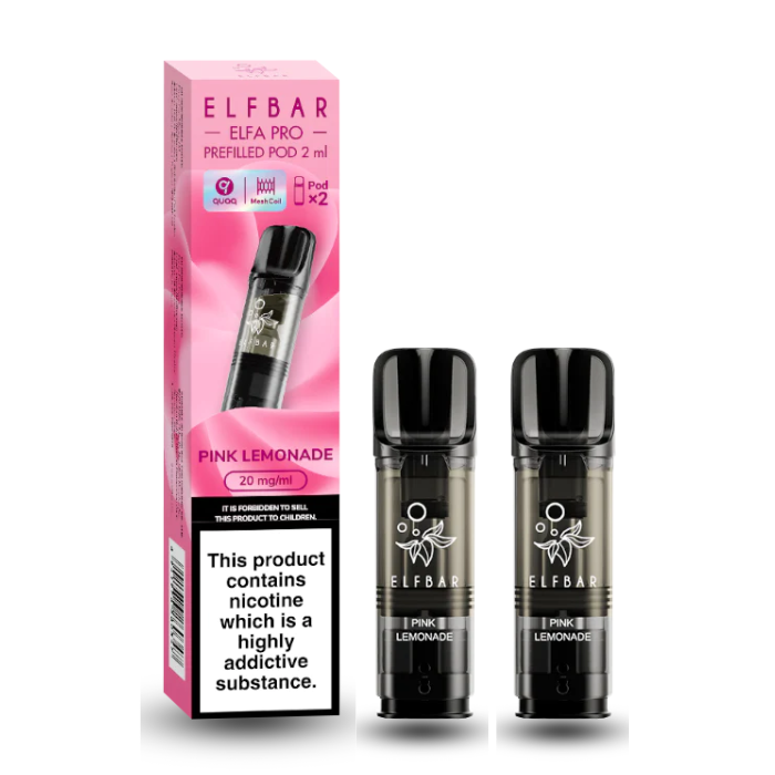 elfbar elfa pod pink lemonade elfa vape elfbar pods sorten colour:Pink Elf Bar 600 EinwegVape