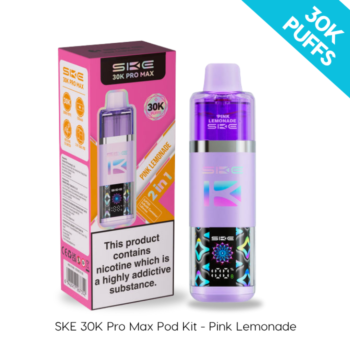 SKE Pro MAX 30 Prefilled Pod Kit in pink lemonade