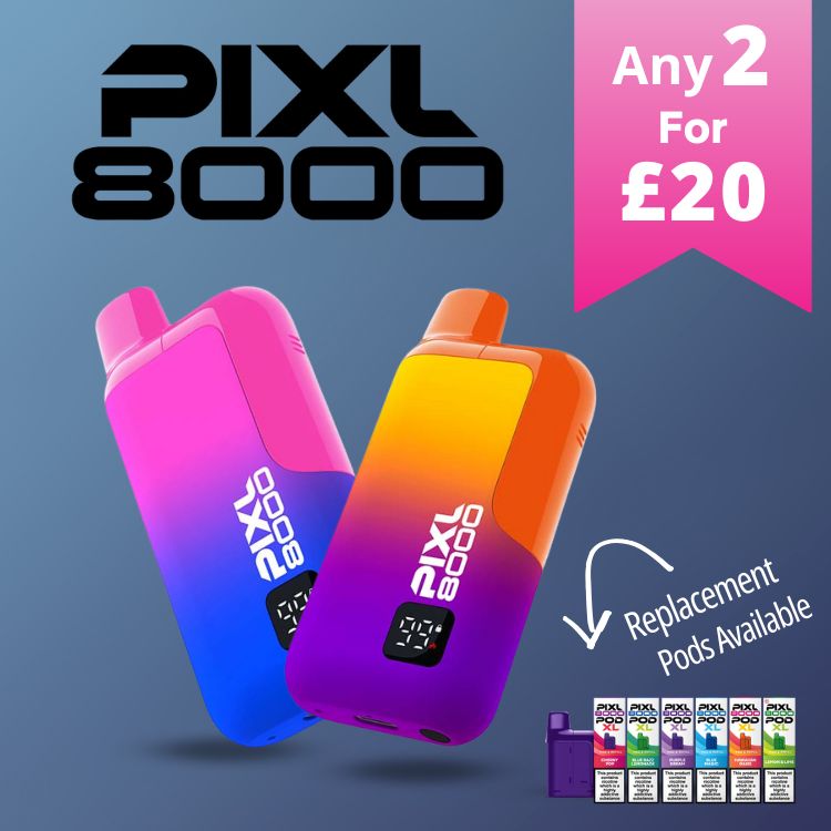 Any 2 for £20 on Pixl Prefilled Pod Kits at Vape Direct Milton Keynes.