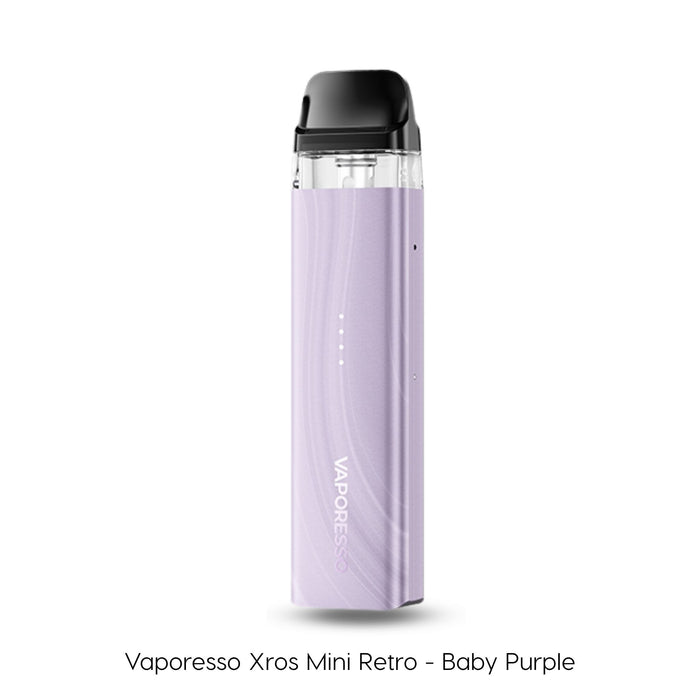 Vaporesso Xros Mini Retro vape pod kit in Baby Purple