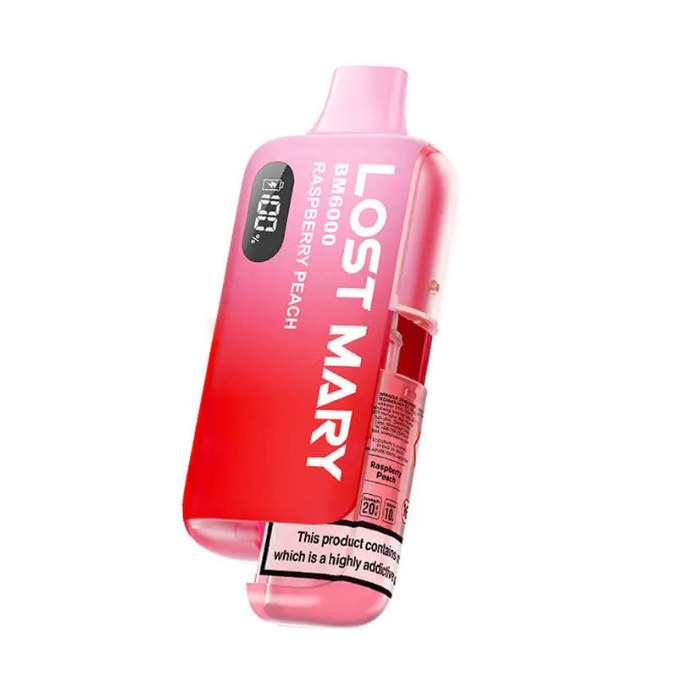 Raspberry Peach | Lost Mary BM6000 Prefilled Kit | Vape Direct Raspberry Peach | Lost Mary BM6000 Prefilled Kit | Vape Direct