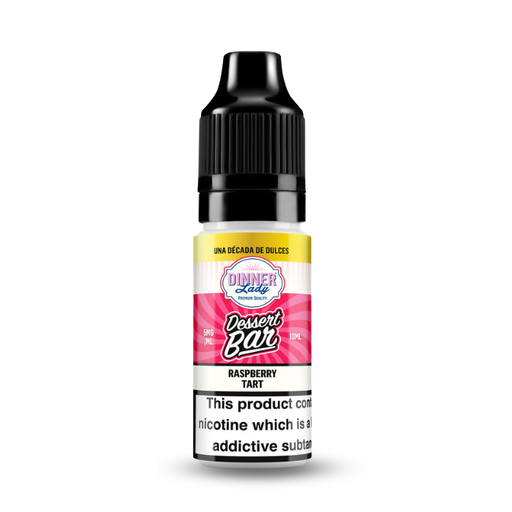 Dinner Lady Desserts Bar 10ml Nic Salts  Raspberry Tart.
