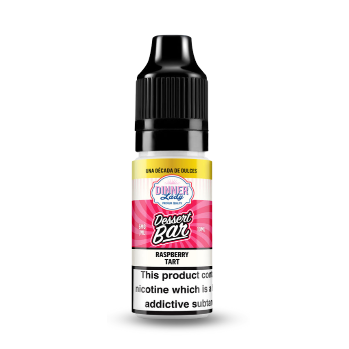 Dinner Lady Desserts Bar 10ml Nic Salts  Raspberry Tart.