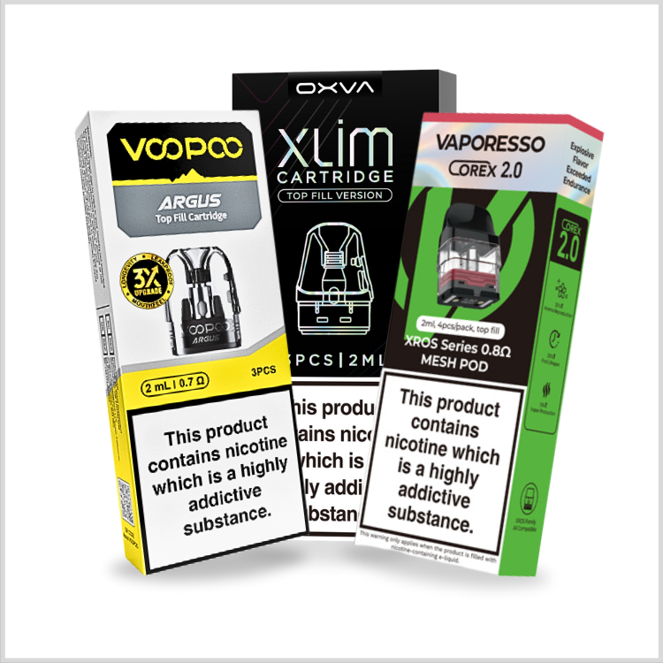 browse our selection of replacement pods at vape direct includng vaporesso xros pods