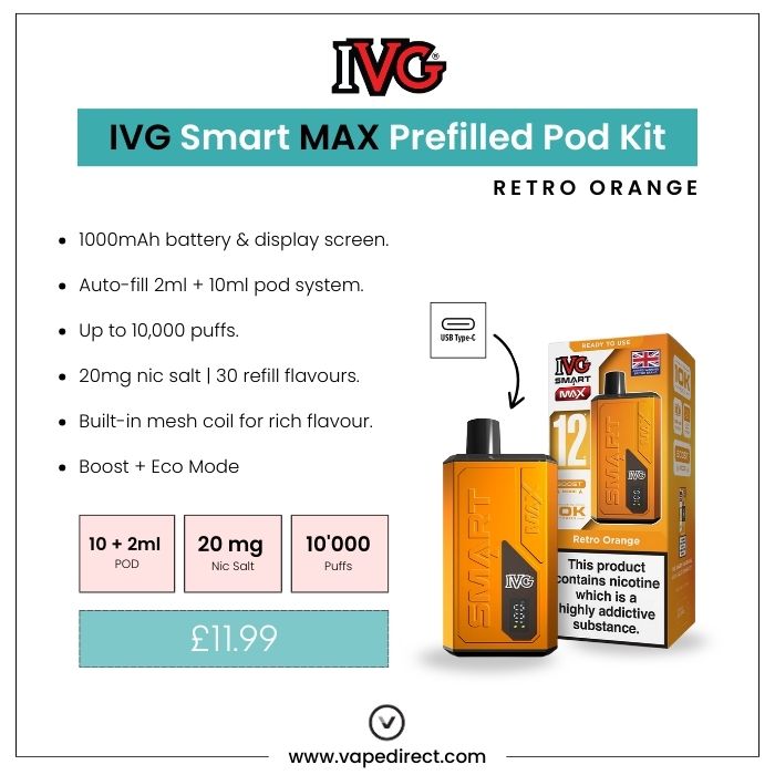 Retro Orange - IVG Smart Max 10K KIT