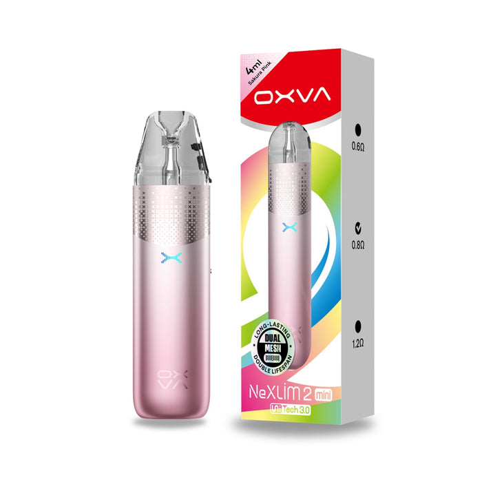OXVA NeXlim 2 Mini pod kit in sakura pink, alternative view