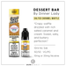 Dinner Lady Desserts Bar 10ml Nic Salts Salted Caramel Waffle in 50/50 VG/PG and 10 or 20mg Nicotine.