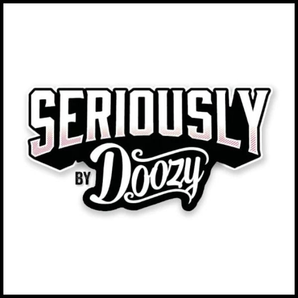 Seriously by Doozy collection image logo for the seriously nic salts and shortfills e-liquid range.