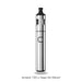 The Innokin T20S Vape Kit by Innokin features a sleek cylindrical design, silver finish, black mouthpiece, and a single circular front button—perfect for mouth to lung vaping. Available at Vape Direct In Milton Keynes