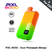 Pixl 8000 prefilled pod kit in sour pineapple mango flavour