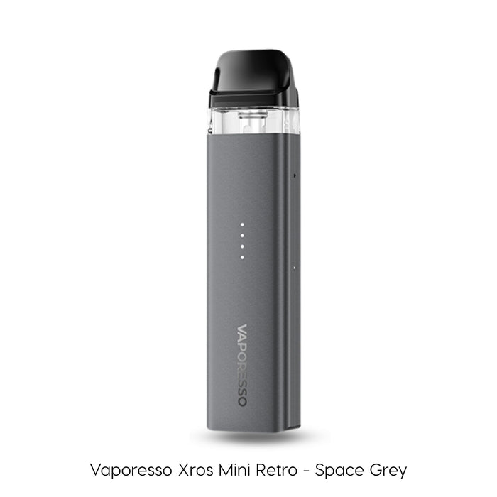 Vaporesso Xros Mini Retro vape pod kit in Space Grey