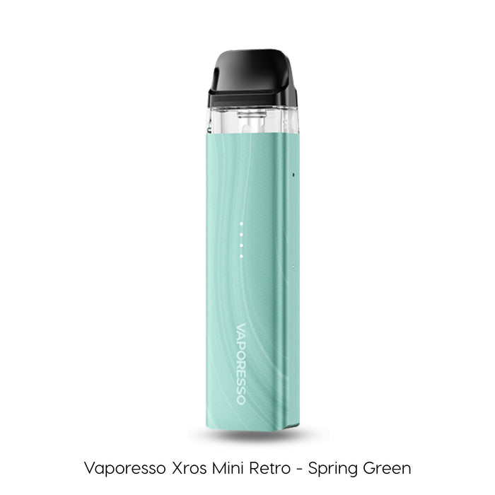 Vaporesso Xros Mini Retro vape pod kit in Spring Green