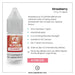 V4 Vapour - Strawberry 10ml E-Liquid offers a 40VG/60PG blend in multiple nicotine strengths, perfect for Mouth To Lung vaping. Features pink accents and left-positioned bottle. Take advantage of the 4 for £10 deal from V4 Vapour. Available at Vape Direct In Milton Keynes
