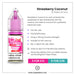 Strawberry Coconut Ox passion e-liquid with flavour description. 10ml Nic Salt, suitable for MTL devices, multi-buy offers, and details for next day delivery in milton keynes and buckingham shown.