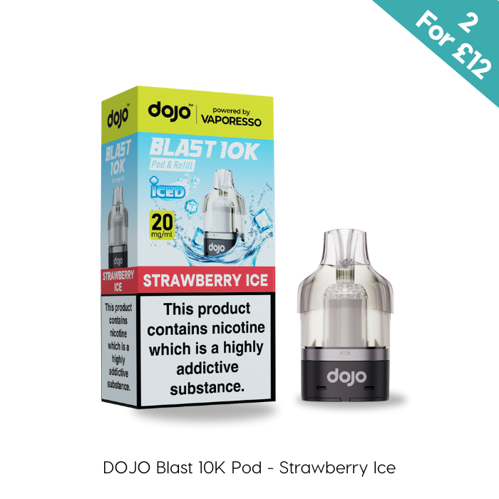 Strawberry Ice - Vaporesso Dojo Blast 10K Prefilled Pods