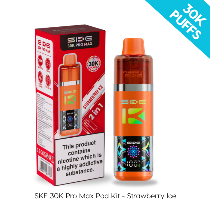 SKE Pro Max 30K Strawberry Ice | 30,000 Puffs
